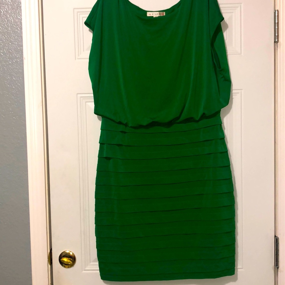 EUC Green Cocktail Dress. Made by AA Studio. Size 16